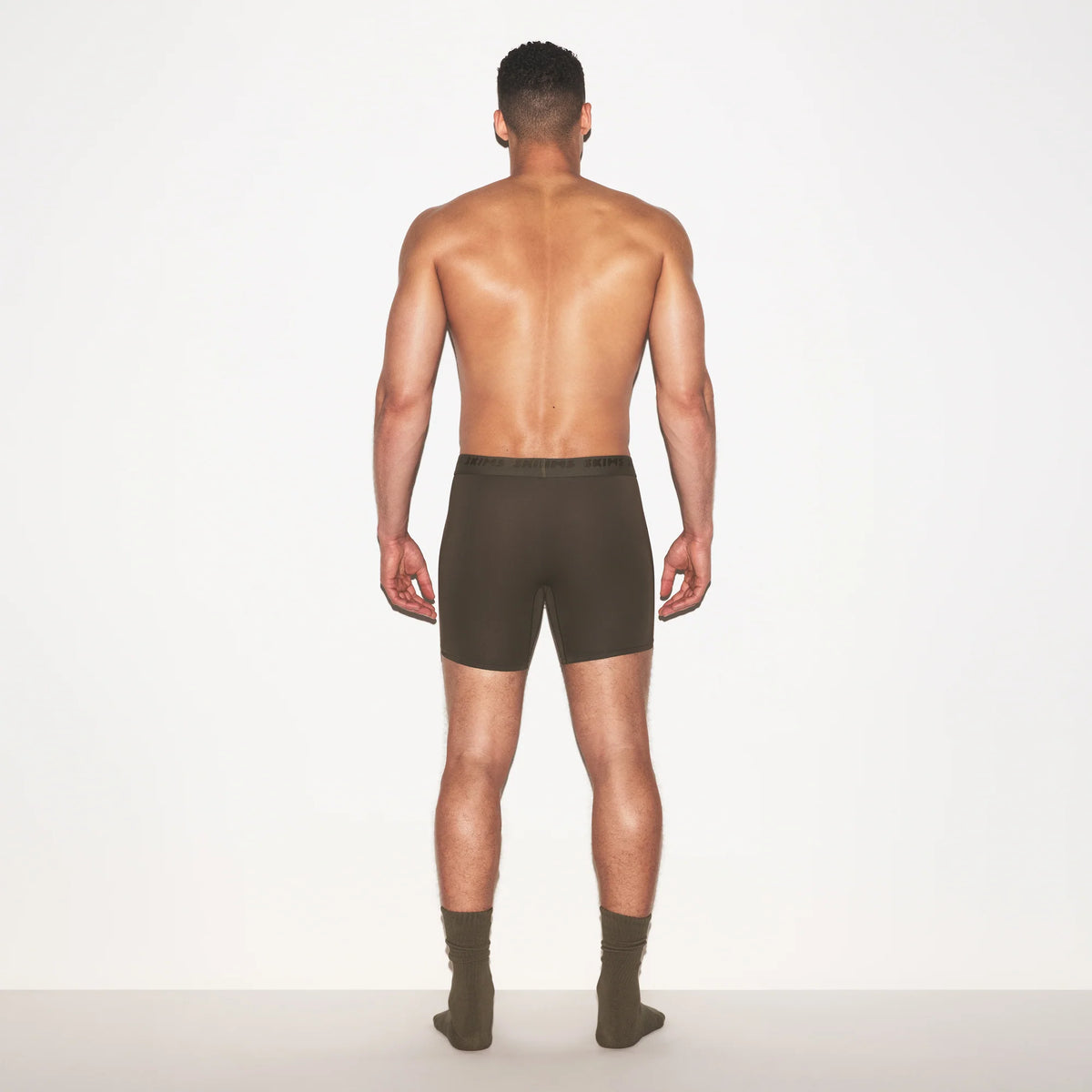 SKIMS STRETCH MENS 5" BOXER BRIEF | LODEN