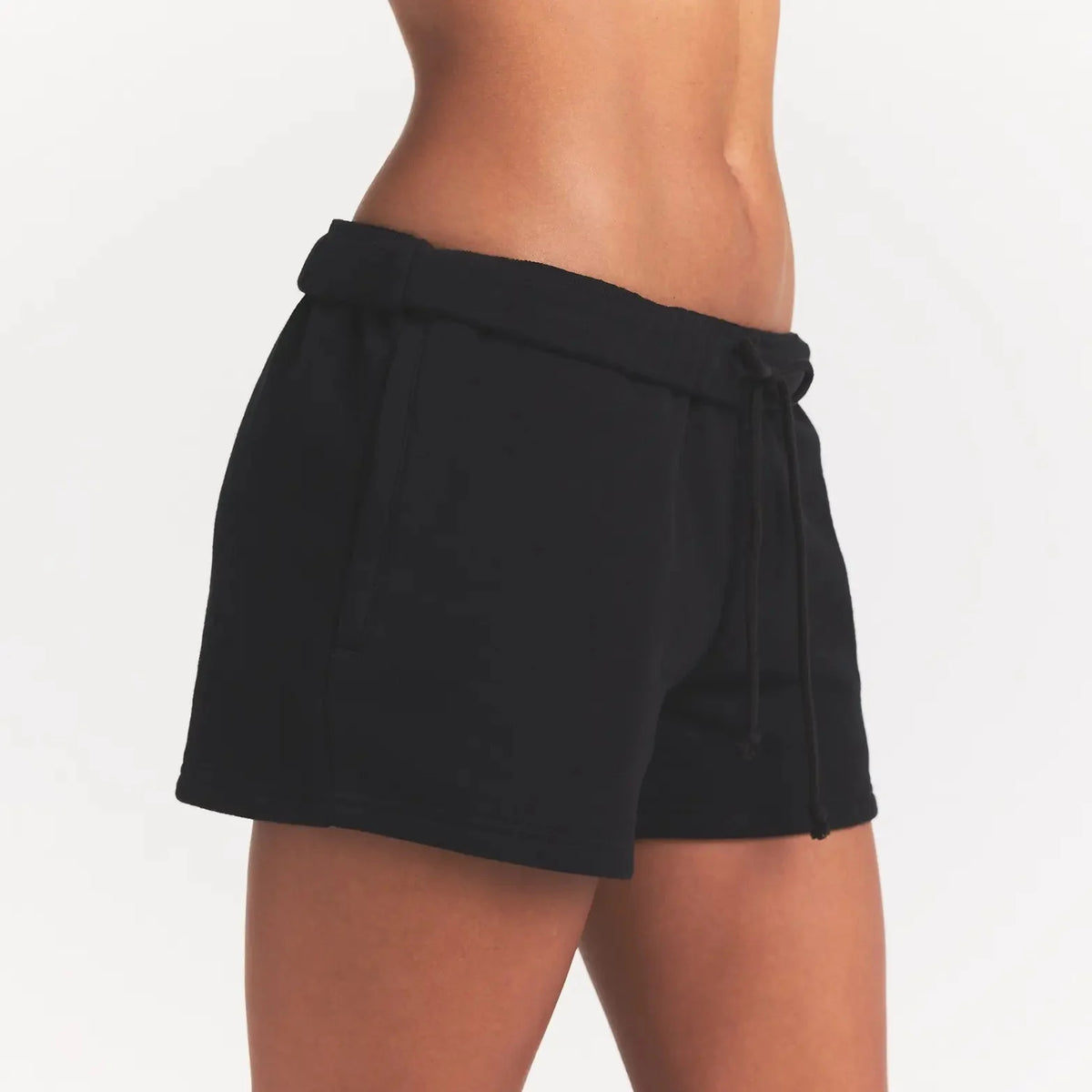 COTTON FLEECE SHORT | ONYX