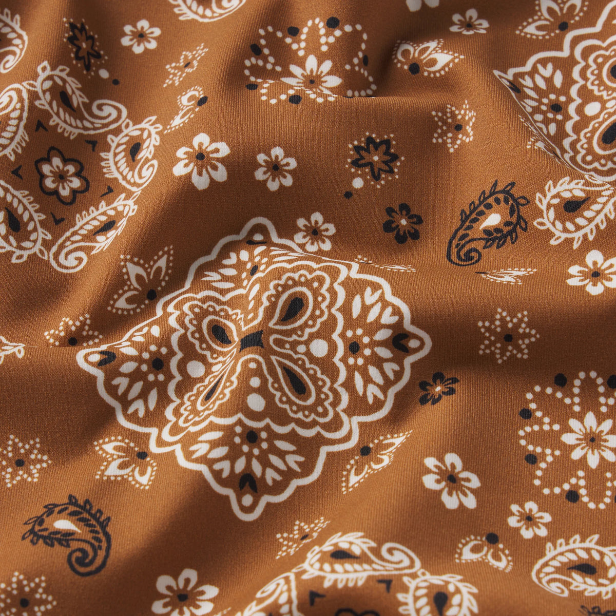 SIGNATURE SWIM HIGH-WAISTED BIKINI BOTTOM | ALMOND BANDANA