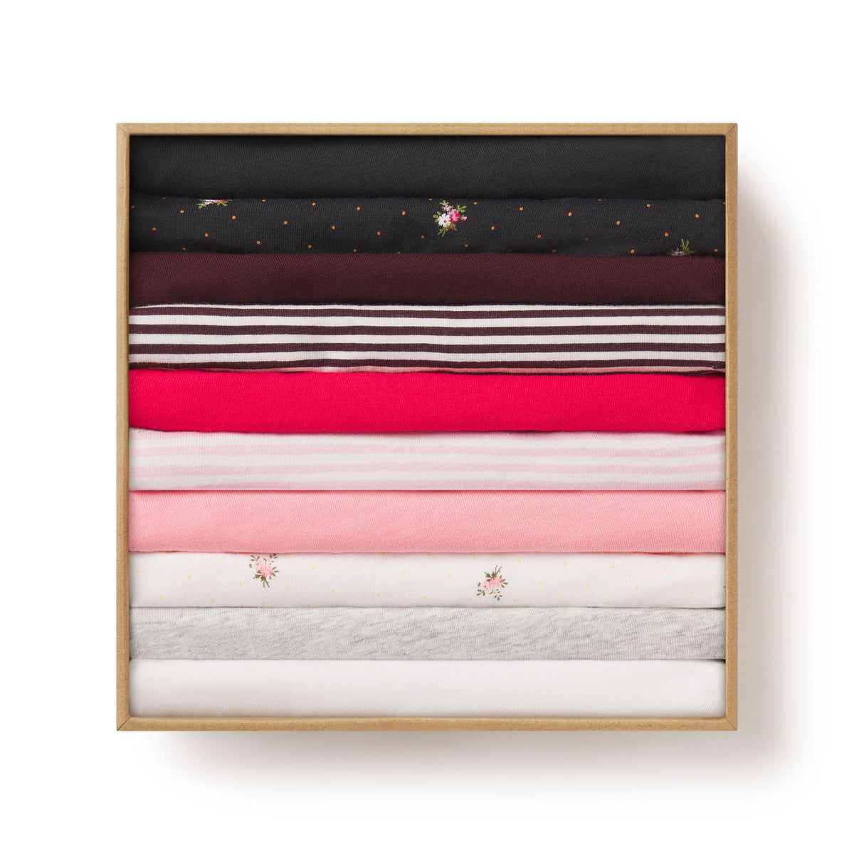 LIGHTWEIGHT COTTON RUCHED BACK HIPSTER 10-PACK | MICRO DOT FLORAL MULTI