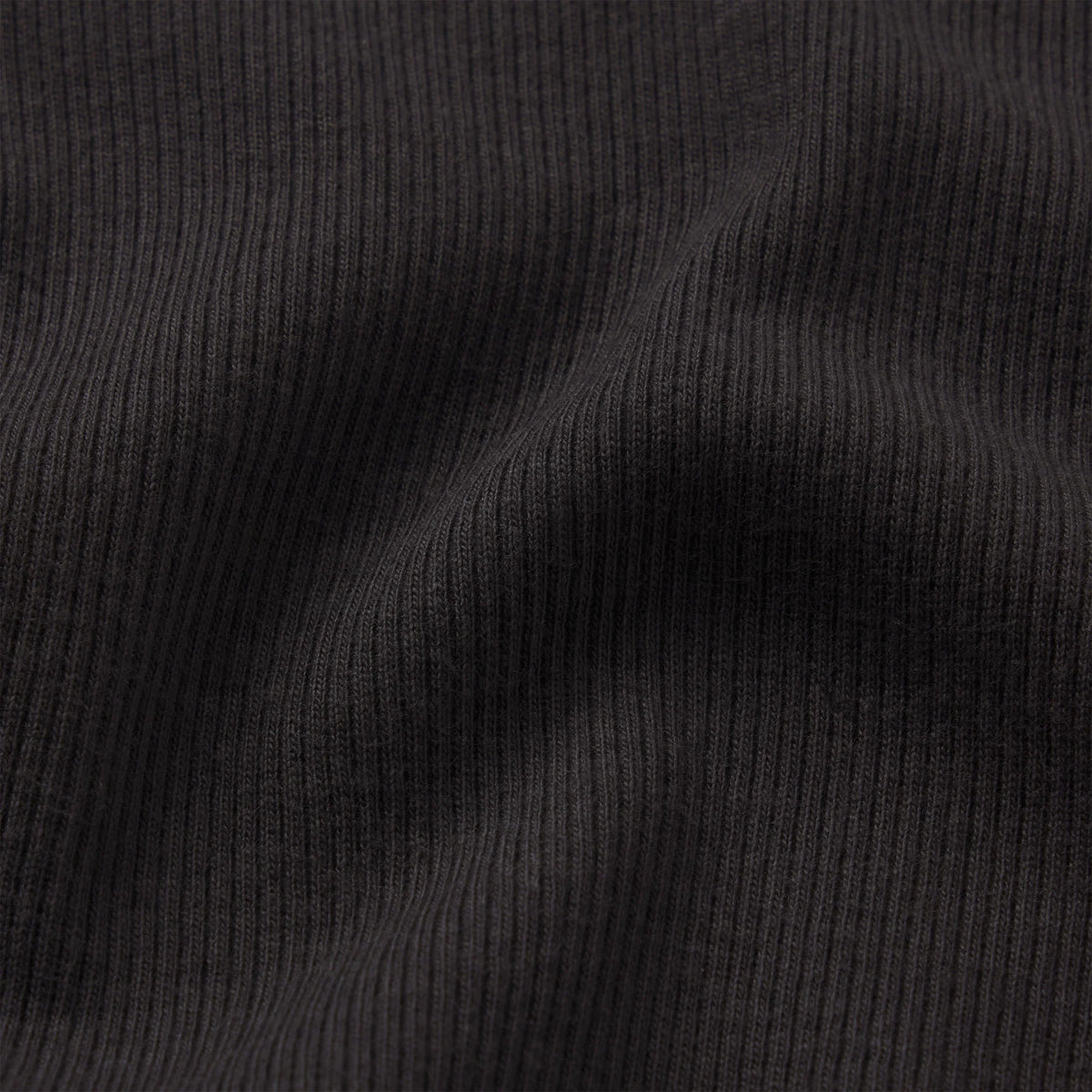 COTTON RIB FOLDOVER MINI SKIRT | SOOT
