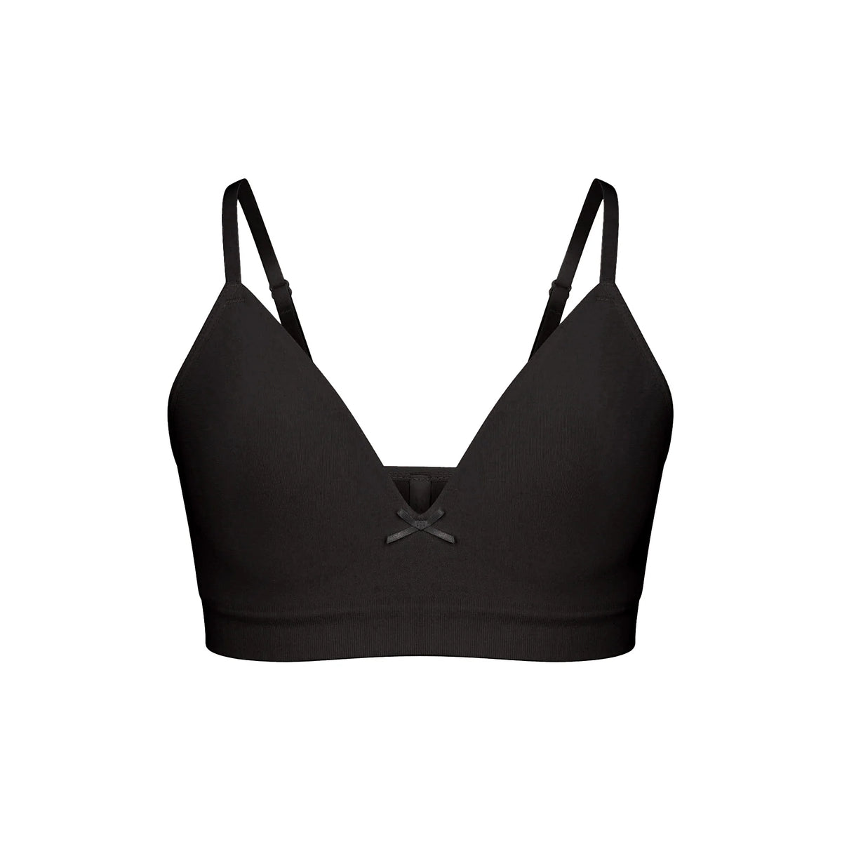 COTTON SEAMLESS JUNIORS TRAINING BRA 2-PACK | LIGHT HEATHER GREY AND SOOT