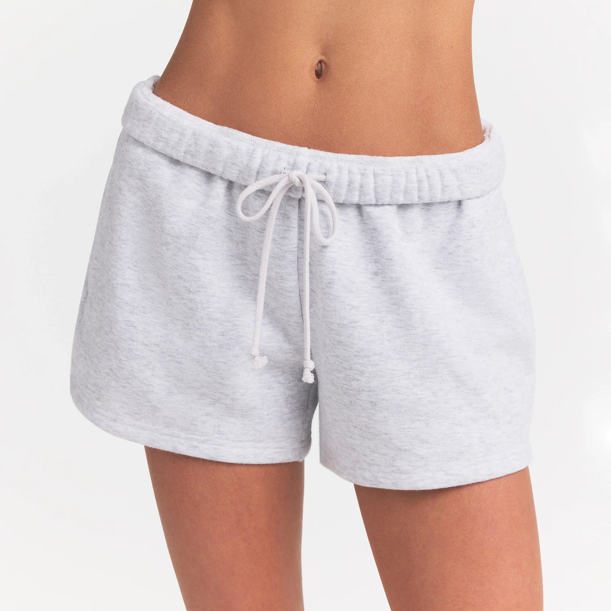 COTTON FLEECE SHORT | LIGHT HEATHER GREY