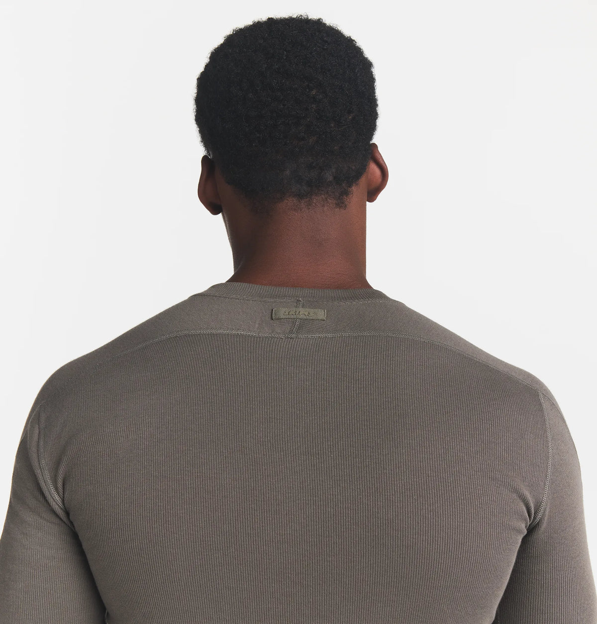 SKIMS COTTON RIB MENS HENLEY | JUNGLE