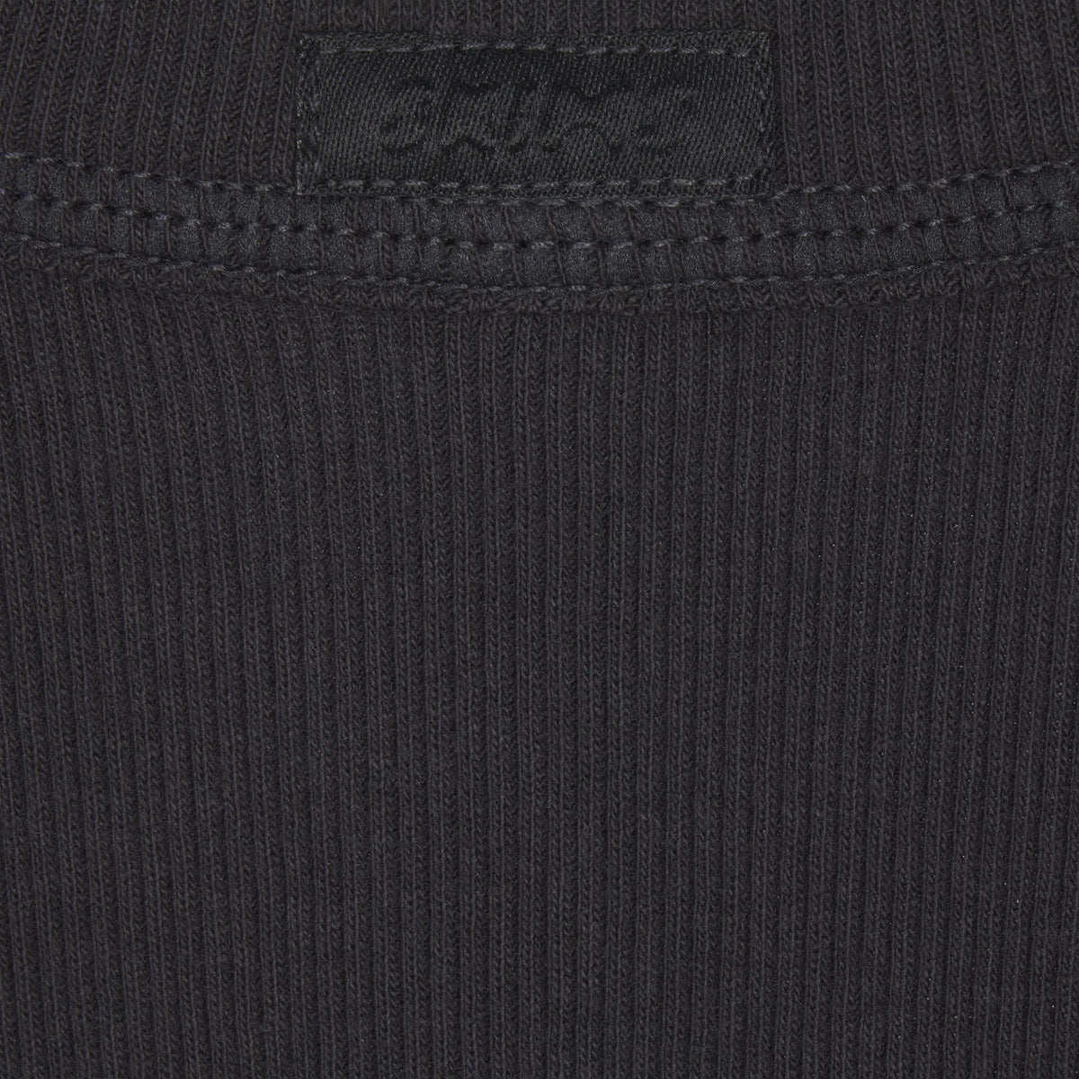 COTTON RIB SCOOP NECK TANK | SOOT