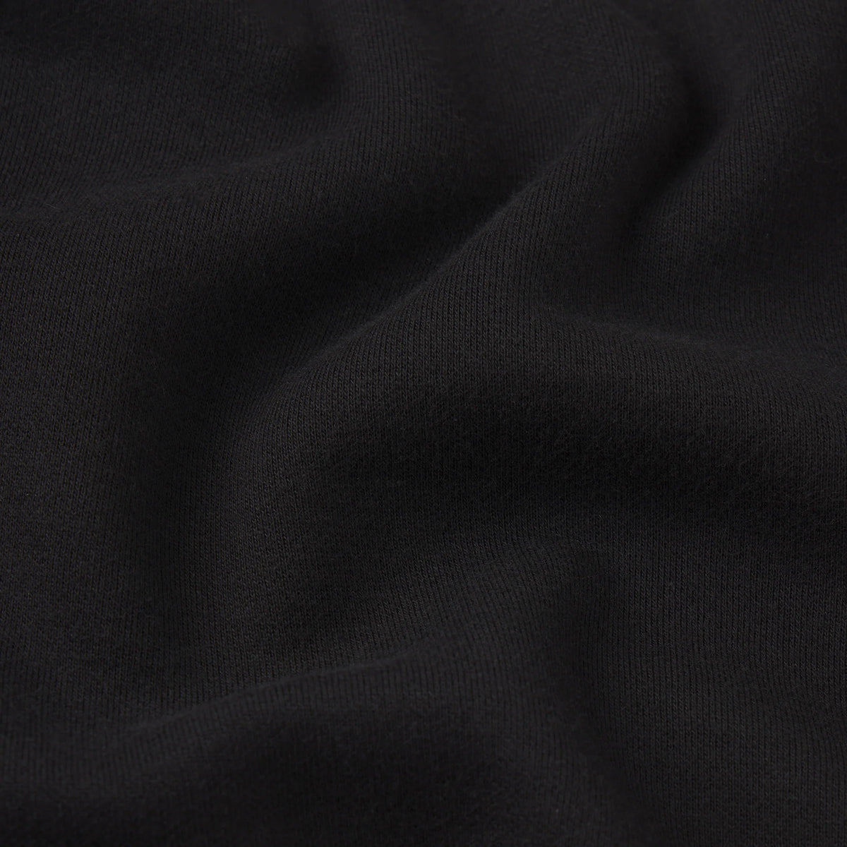COTTON FLEECE DOUBLE WAISTBAND SHORT | ONYX