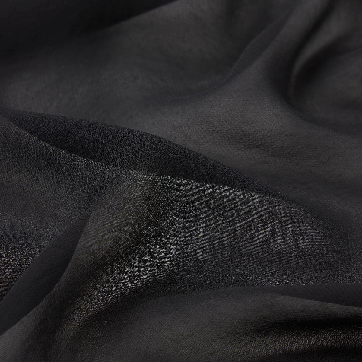 SWIM COVER-UPS SHEER LONG KAFTAN | OBSIDIAN
