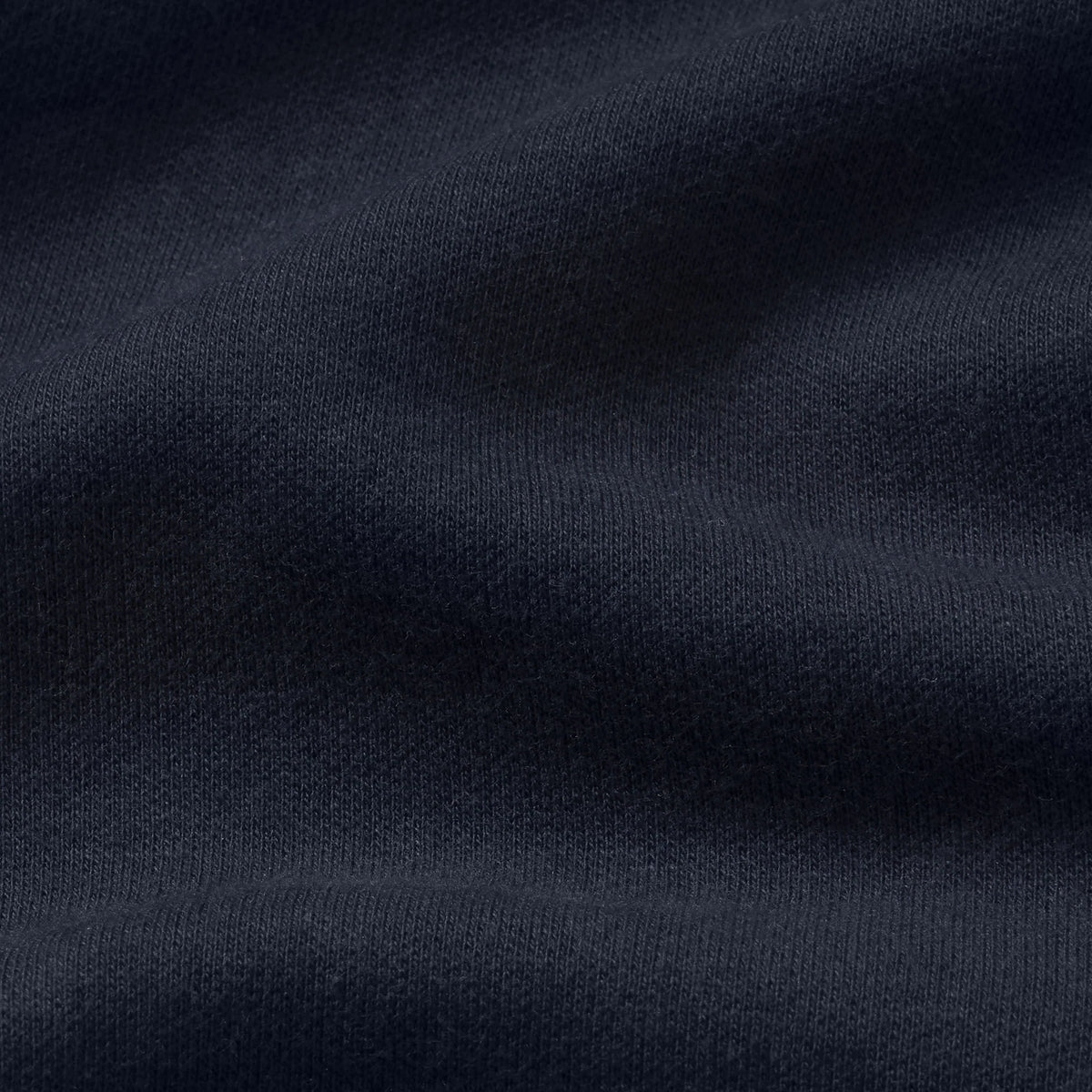 COTTON FLEECE SHRUNKEN CARDIGAN | NAVY