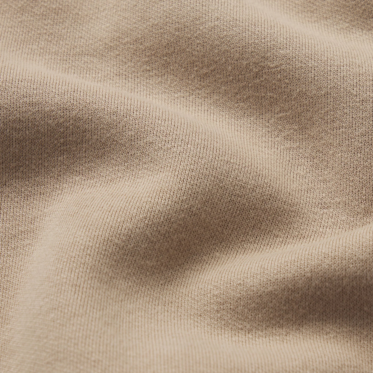 COTTON FLEECE LEGGING WITH EMBOSSED LOGO | LATTE