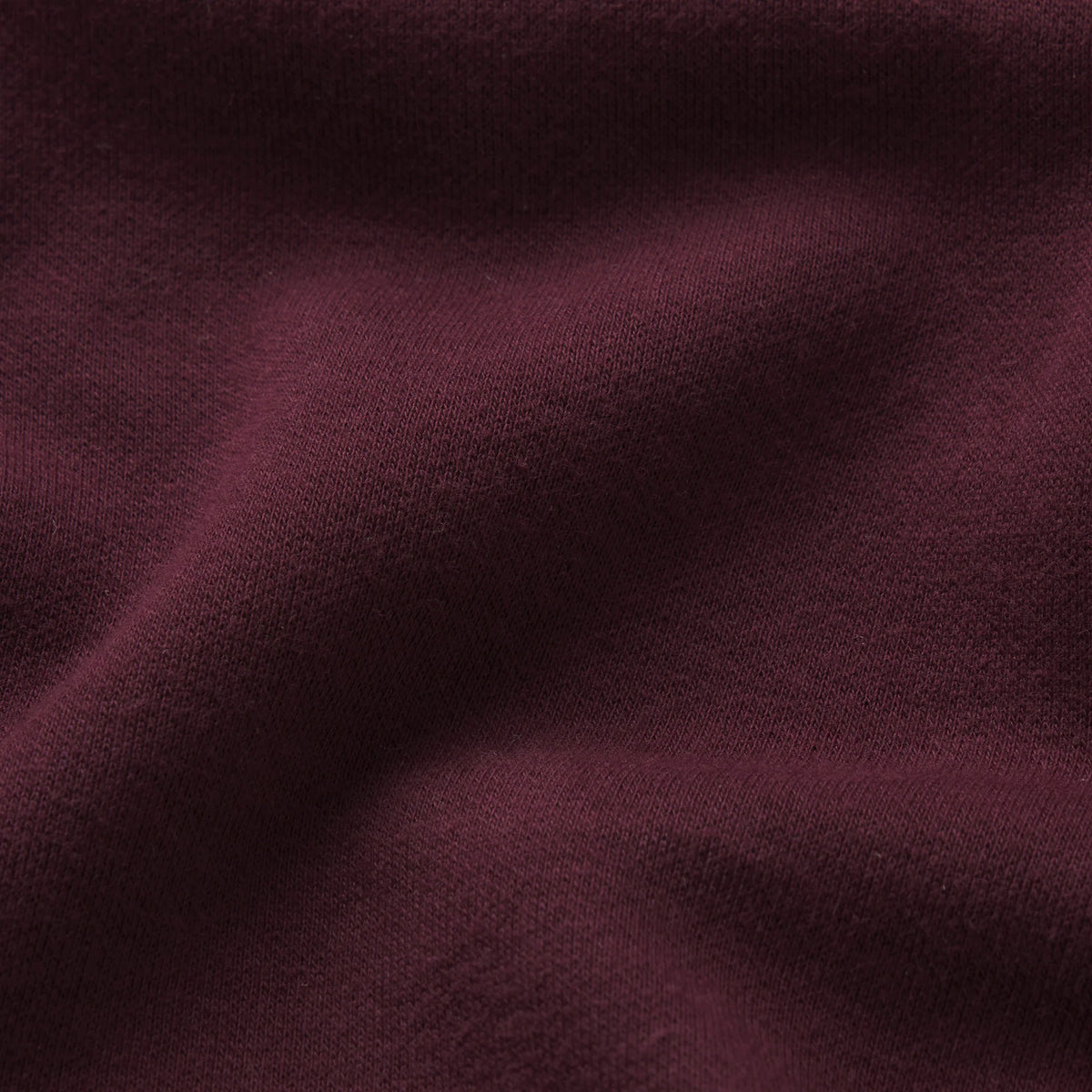 COTTON FLEECE CROPPED HOODIE WITH EMBOSSED LOGO | CURRANT
