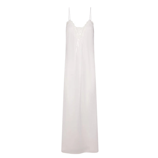 VOILE SLEEP LONG DRESS | SNOW