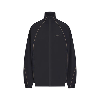 NikeSKIMS STRETCH NYLON OVERSIZED TRACK JACKET | OBSIDIAN OLIVE GREY