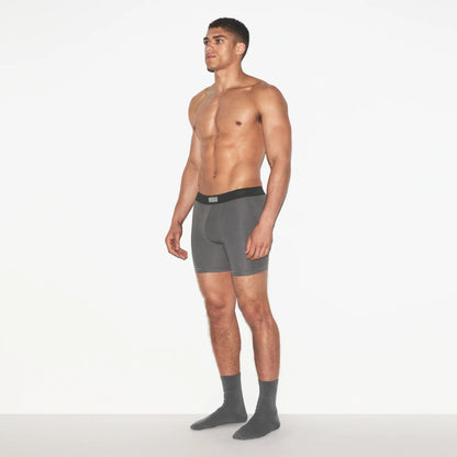 SKIMS COTTON MENS 5" BOXER BRIEF 3-PACK | RUSSET MULTI