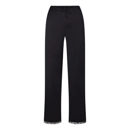 WOVEN SHINE LACE PANT | ONYX