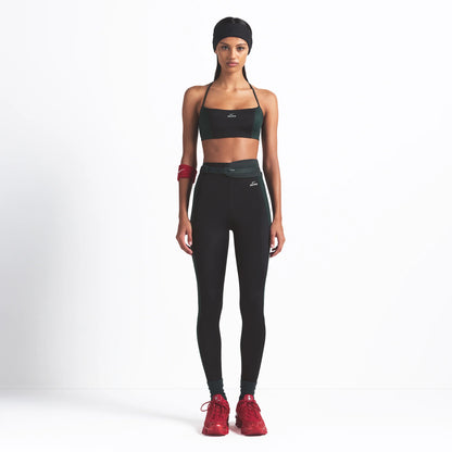 NikeSKIMS SHINE DRAWCORD STIRRUP 26" LEGGING | OBSIDIAN AND DARK TEAL