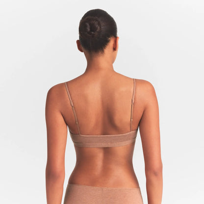 EVERYDAY COTTON SCOOP BRALETTE | SIENNA HEATHER
