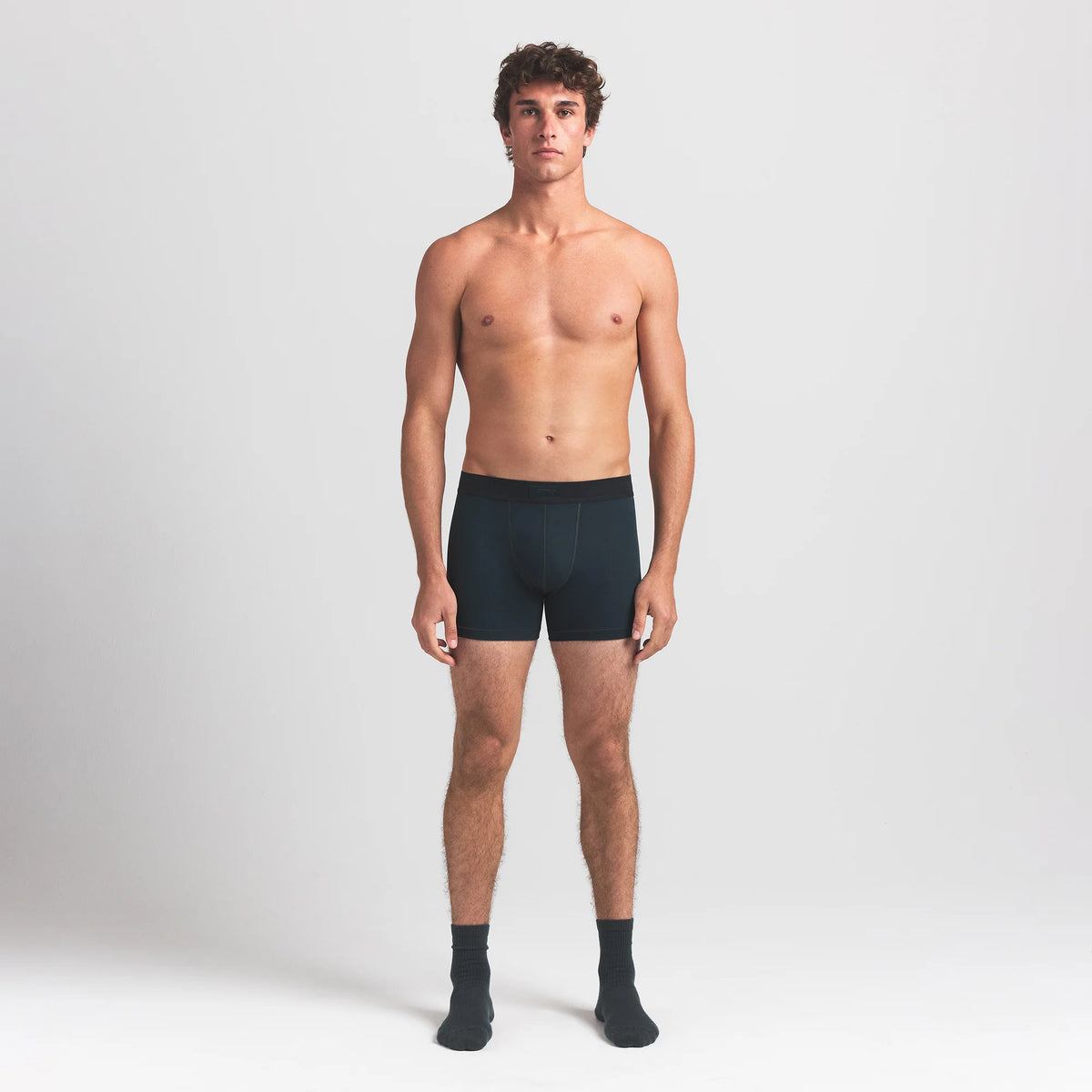 SKIMS COTTON MENS 3" BOXER BRIEF | VERDANT