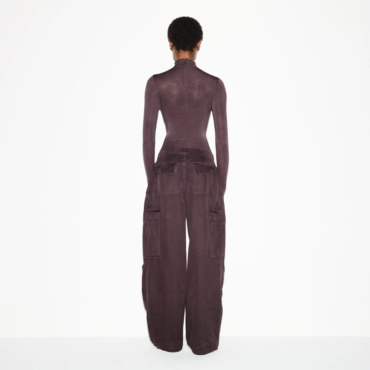 SHEER MODAL LONG SLEEVE TURTLENECK BODYSUIT | PHOENIX