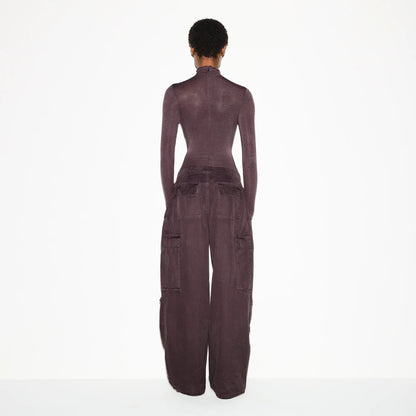 SHEER MODAL LONG SLEEVE TURTLENECK BODYSUIT | PHOENIX