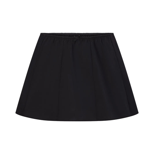 POPLIN APPAREL MINI SKIRT | ONYX