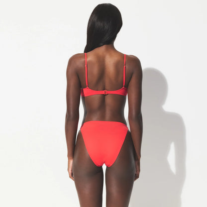 ICONIC SWIM UNDERWIRE BIKINI TOP | CARMINE