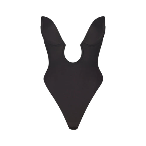 DEEP PLUNGE SHAPEWEAR BODYSUIT | ONYX