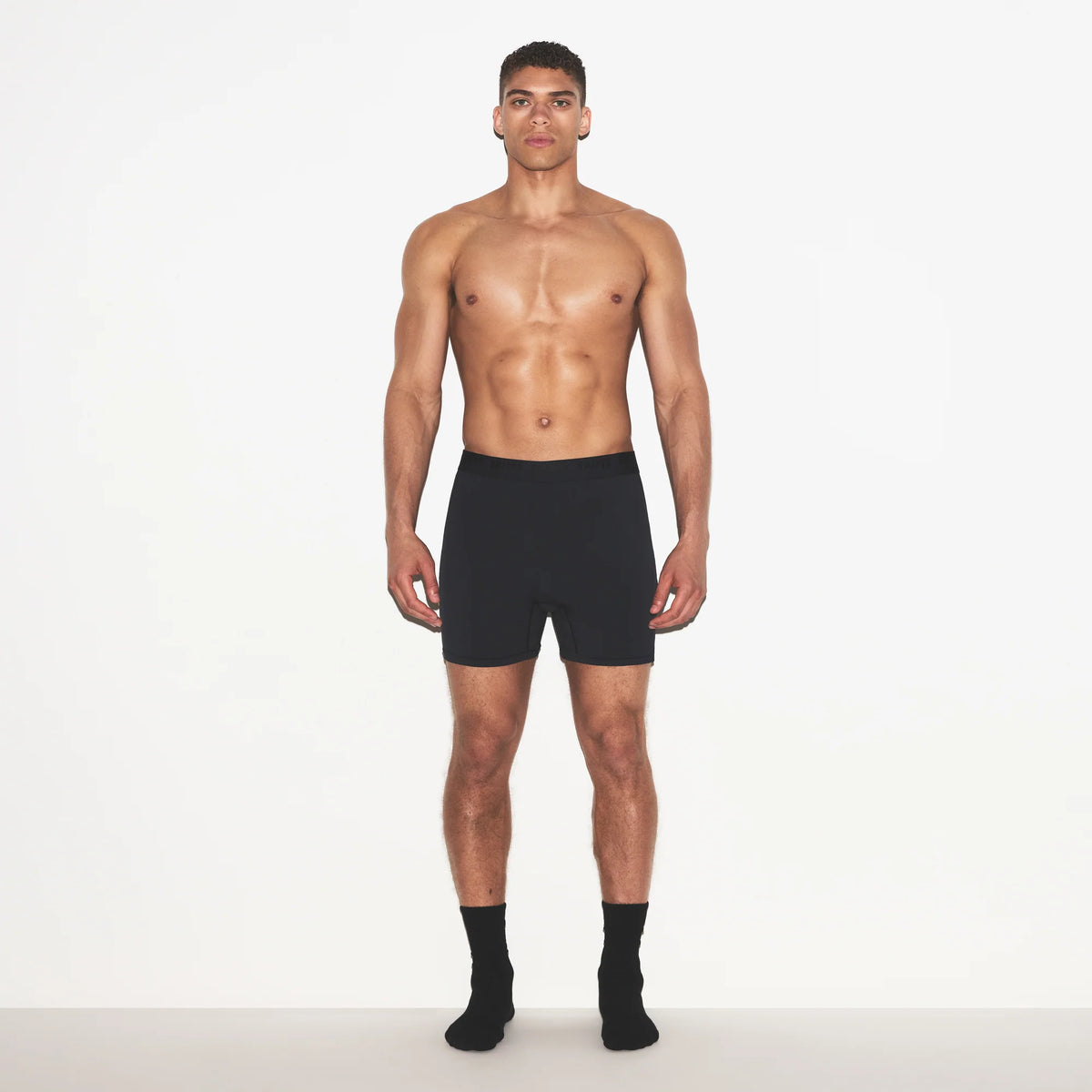 SKIMS STRETCH MENS KNIT BOXER 3-PACK | GUNMETAL MULTI