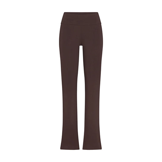 COTTON JERSEY FOLDOVER PANT | ESPRESSO