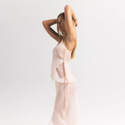 SKIMS ROMANCE WRAP CAMI TOP | PRIMROSE