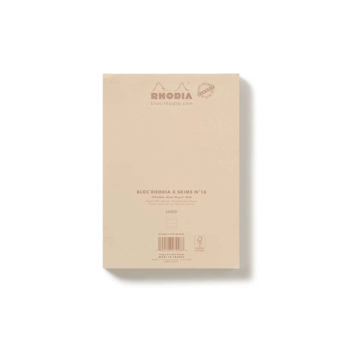 RHODIA X SKIMS NOTEPAD SET | NEUTRAL MULTI