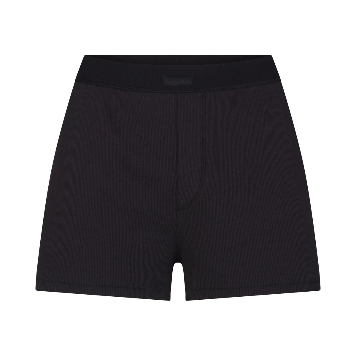 COTTON RIB LOOSE BOXER | SOOT