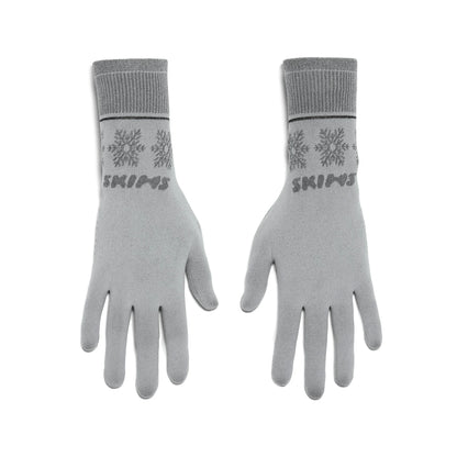 SKIMS FIRST LAYERS GLOVES | MIRROR WINTER FAIR ISLE