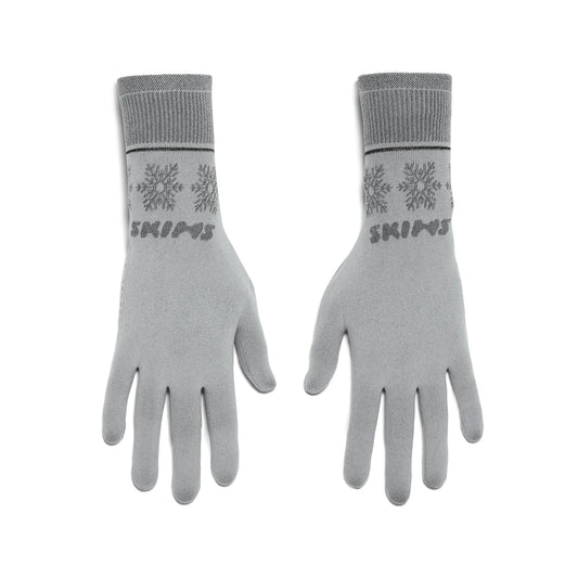SKIMS FIRST LAYERS GLOVES | MIRROR WINTER FAIR ISLE