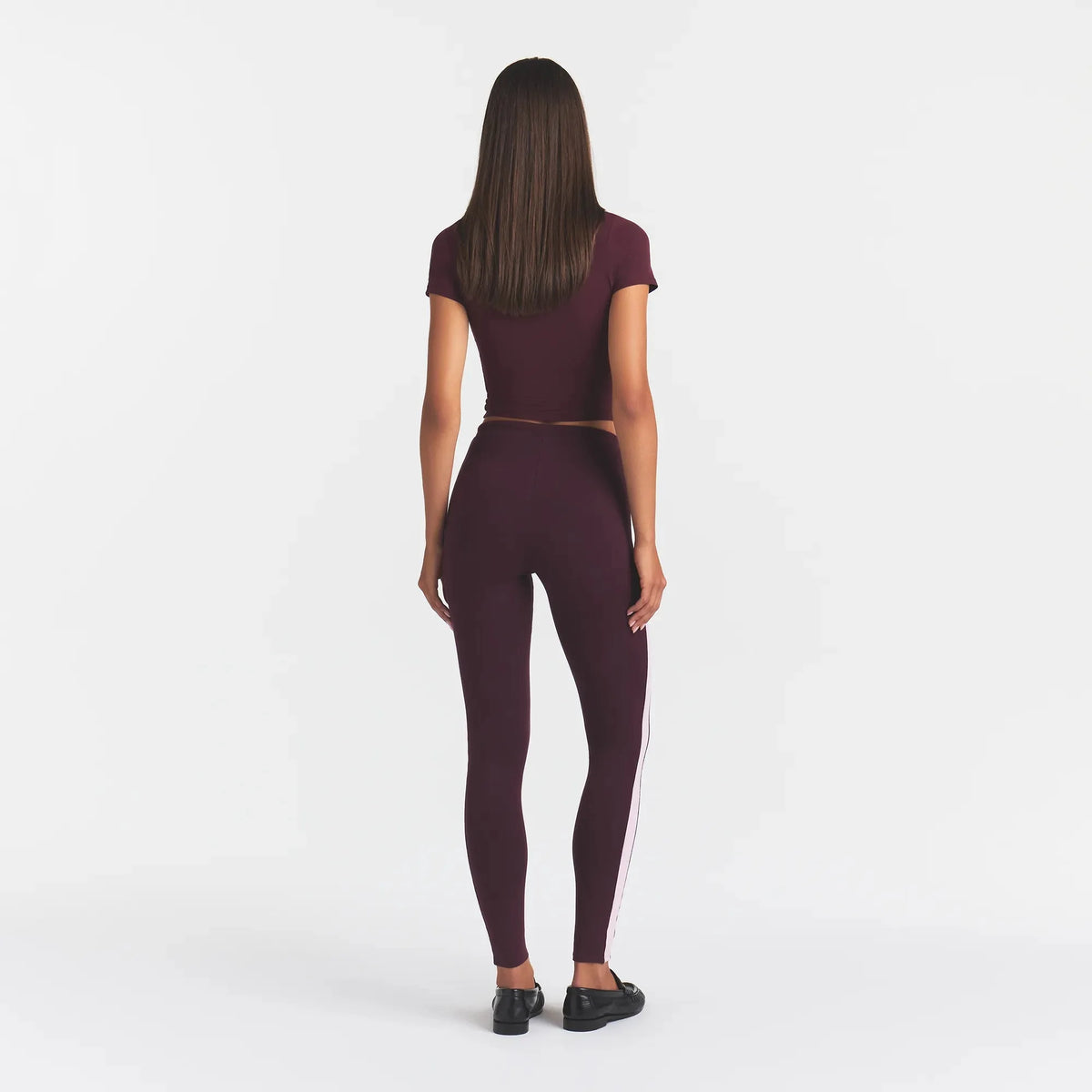 OUTDOOR HIGH-WAISTED LEGGING | CURRANT PEONY CONTRAST