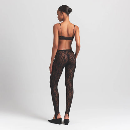 STRETCH LACE STIRRUP LEGGING | SOOT