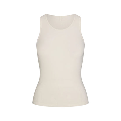 RIB SLEEP TANK | IVORY