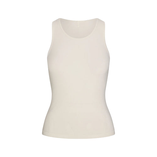 RIB SLEEP TANK | IVORY