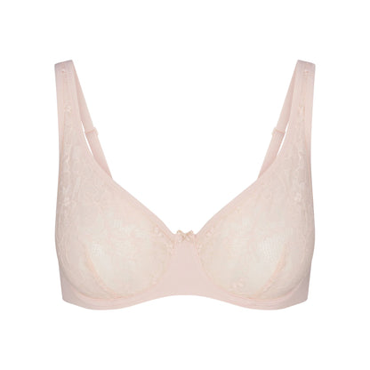 SKIMS LACE UNLINED MINIMIZER BRA | PRIMROSE