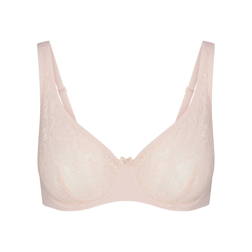 SKIMS LACE UNLINED MINIMIZER BRA | PRIMROSE