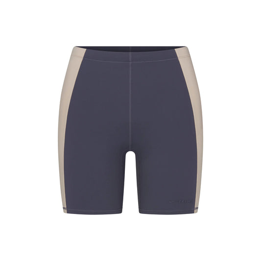 NikeSKIMS MATTE SHINE MIX 5" BIKER SHORT | DEEP ROYAL AND STONE