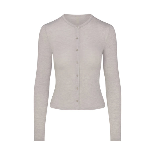 SHEER MODAL CARDIGAN | HEATHER GREY