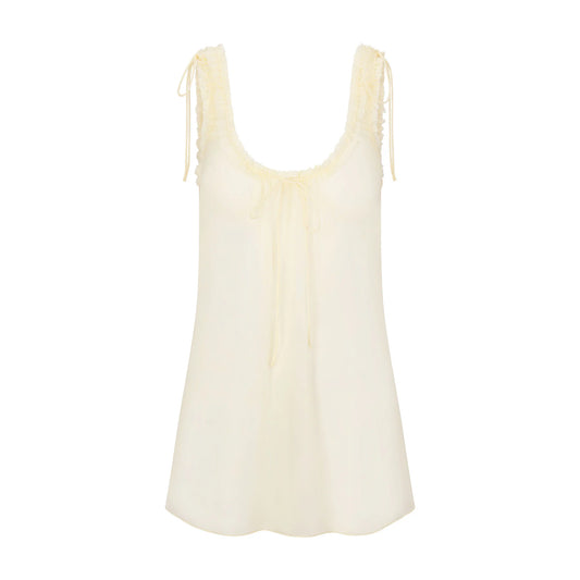 SKIMS ROMANCE MINI DRESS | BUTTER