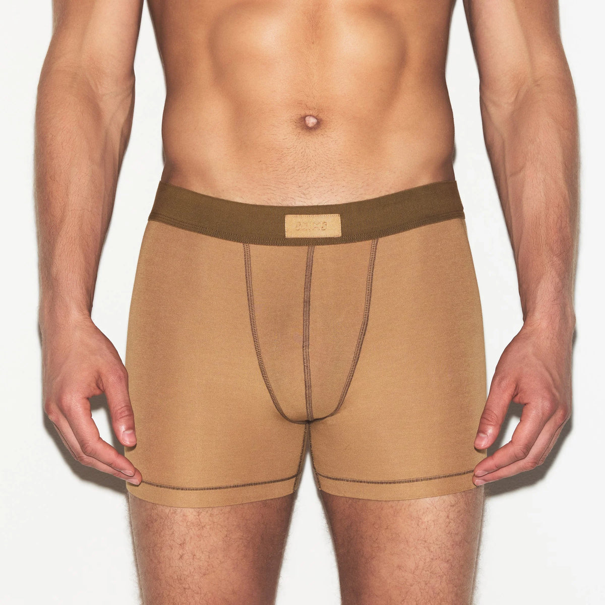 SKIMS COTTON MENS 3" BOXER BRIEF 3-PACK | RUSSET MULTI