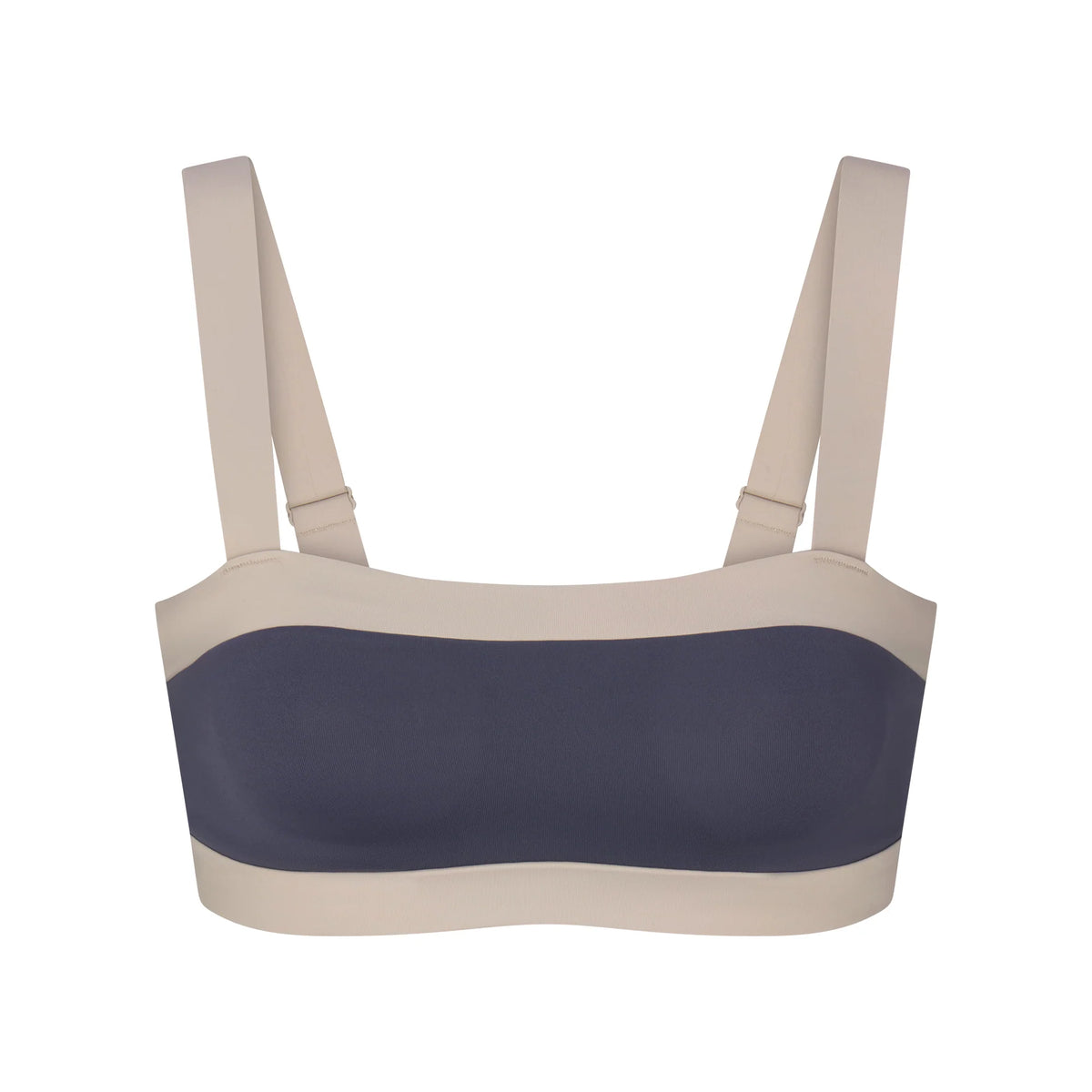 NikeSKIMS MATTE SHINE MIX STRAIGHT NECK BRA | DEEP ROYAL AND STONE