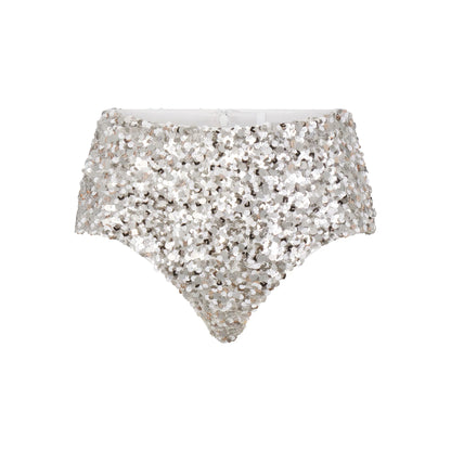 NOVELTY INTIMATES SEQUIN BRALETTE AND HIPSTER SET | SNOW