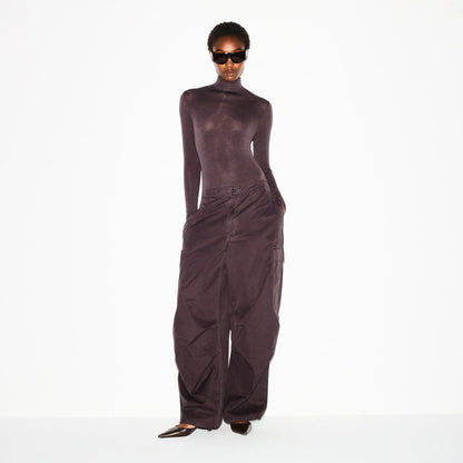 SHEER MODAL LONG SLEEVE TURTLENECK BODYSUIT | PHOENIX
