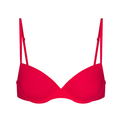 EVERYDAY COTTON T-SHIRT BRA | CARMINE
