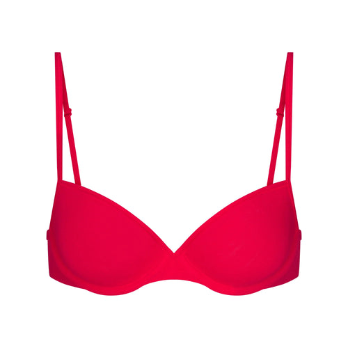 EVERYDAY COTTON T-SHIRT BRA | CARMINE