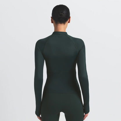NikeSKIMS SHINE LONG SLEEVE HALF ZIP | DARK TEAL