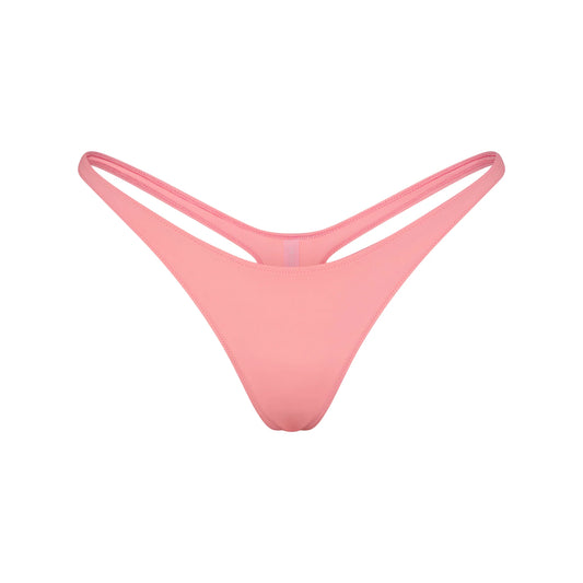 SIGNATURE SWIM THONG BIKINI BOTTOM | MELON